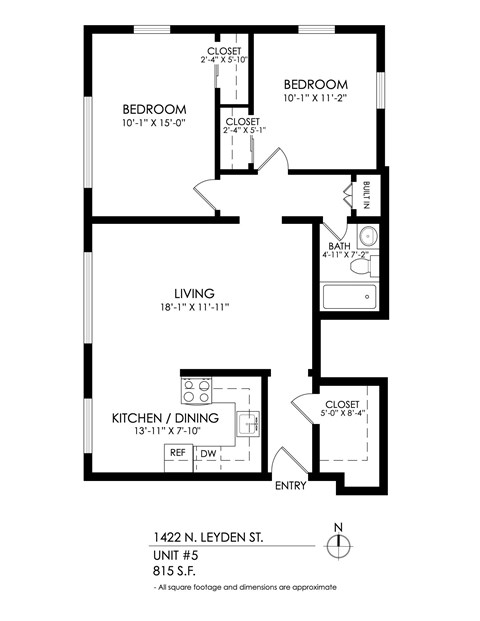 A black and white image of a floor plan for a home.
